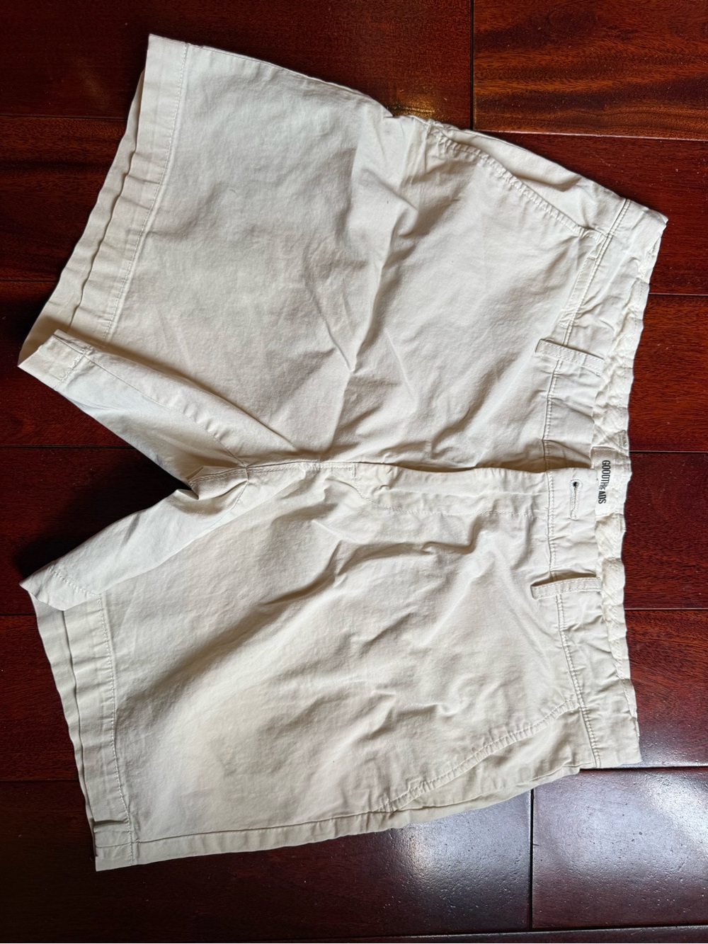Goodthreads Men's Flat Front Shorts in Off-White